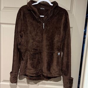 The North Face Dark Brown Fleece sweat shirt